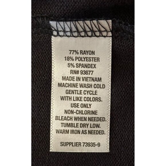 Women's a.n.a. A New Approach Open Black Knit Top Rayon Blend Size XS (NWT) - Picture 4 of 16